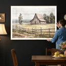 Rustic Farmhouse Barn Wall Art | 3-Panel Framed Gallery Wrap by MyGreatCanvas | Canvas Wall Art Prints | Photo Prints & Wall Decor