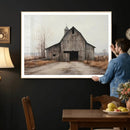 Farmhouse Rustic Barn Wall Art Canvas Print – Framed and
