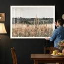 Rustic Field Landscape Wall Art Print, Giclee Canvas Wall