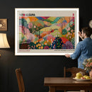 Framed Yayoi Kusama 1986 Wall Art Print – Japanese Wall Art