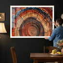 Abstract Tree Ring Art, Colorful Tree Ring Wall Decor, by MyGreatCanvas | Canvas Wall Art Prints | Photo Prints & Wall Decor