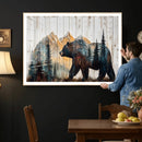 Rustic Bear Wall Art - Grizzly 399 Bear Wall Art - Mountain