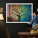 Yggdrasil Tree of Life Wall Art Print | Mosaic Style 3-Panel