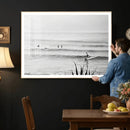Surfer Silhouette Wall Art Canvas Print – Framed Calm Ocean by MyGreatCanvas | Canvas Wall Art Prints | Photo Prints & Wall Decor