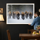 Bison Herd Wall Art Canvas Print, Framed Rustic Wildlife by MyGreatCanvas | Canvas Wall Art Prints | Photo Prints & Wall Decor