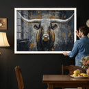 Rustic Bull Wall Art Canvas Print, Longhorn Wall Decor for by MyGreatCanvas | Canvas Wall Art Prints | Photo Prints & Wall Decor