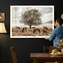 Texas Longhorn Cattle Wall Art, Rustic Western Ranch Canvas by MyGreatCanvas | Canvas Wall Art Prints | Photo Prints & Wall Decor