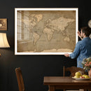 World Map Canvas Print – Framed Travel Map Wall Art for by MyGreatCanvas | Canvas Wall Art Prints | Photo Prints & Wall Decor
