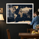 World Map Canvas Print – Detailed Map of the World Wall Art by MyGreatCanvas | Canvas Wall Art Prints | Photo Prints & Wall Decor