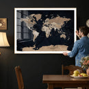 Grunge Wall Art World Map Canvas Print by MyGreatCanvas | Canvas Wall Art Prints | Photo Prints & Wall Decor