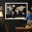 World Map Wall Art Print – Detailed Map of the World Wall by MyGreatCanvas | Canvas Wall Art Prints | Photo Prints & Wall Decor