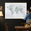 World Map Canvas Print – Detailed Map of the World Wall Art by MyGreatCanvas | Canvas Wall Art Prints | Photo Prints & Wall Decor