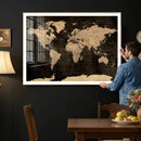 World Map Canvas Print – Detailed Map of the World Wall Art