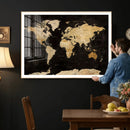Extra Large World Map Canvas Print – Detailed Map Classic by MyGreatCanvas | Canvas Wall Art Prints | Photo Prints & Wall Decor