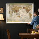 World Map Canvas Print – Detailed Map of the World Wall Art by MyGreatCanvas | Canvas Wall Art Prints | Photo Prints & Wall Decor