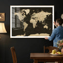 World Map Canvas Print – Framed World Map Wall Art for