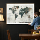 World Map Canvas Print – Framed Travel Map Wall Art for by MyGreatCanvas | Canvas Wall Art Prints | Photo Prints & Wall Decor