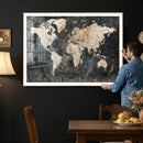 World Map Canvas Print – Detailed Map of the World Wall Art by MyGreatCanvas | Canvas Wall Art Prints | Photo Prints & Wall Decor