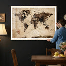 World Map Wall Art Canvas Print by MyGreatCanvas | Canvas Wall Art Prints | Photo Prints & Wall Decor