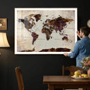 World Map Canvas Triptych – Colorful Global Wall Art for by MyGreatCanvas | Canvas Wall Art Prints | Photo Prints & Wall Decor