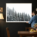 Misty Mountain Forest Canvas Print, Foggy Pine Trees Nature by MyGreatCanvas | Canvas Wall Art Prints | Photo Prints & Wall Decor