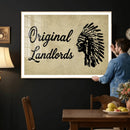 Original Landlords Wall Art Canvas Print, Native American by MyGreatCanvas | Canvas Wall Art Prints | Photo Prints & Wall Decor
