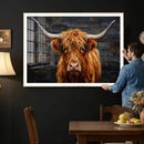 Highland Cow Wall Art Canvas Print, Rustic Farm Animal by MyGreatCanvas | Canvas Wall Art Prints | Photo Prints & Wall Decor