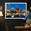 Austin Skyline Wall Art Canvas Print, Austin Downtown Night by MyGreatCanvas | Canvas Wall Art Prints | Photo Prints & Wall Decor