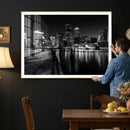 Boston Wall Art Canvas Print, Boston City Downtown Night by MyGreatCanvas | Canvas Wall Art Prints | Photo Prints & Wall Decor