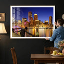 Boston Wall Art Canvas Print, Boston City Downtown Night by MyGreatCanvas | Canvas Wall Art Prints | Photo Prints & Wall Decor