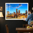 Boston Wall Art Canvas Print, Boston City Downtown Night by MyGreatCanvas | Canvas Wall Art Prints | Photo Prints & Wall Decor