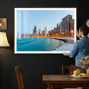 Chicago Wall Art Canvas Print, Chicago City Downtown Night by MyGreatCanvas | Canvas Wall Art Prints | Photo Prints & Wall Decor