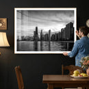 Chicago Wall Art Canvas Print, Chicago City Downtown Night by MyGreatCanvas | Canvas Wall Art Prints | Photo Prints & Wall Decor