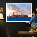Chicago Wall Art Canvas Print - Chicago City Downtown Night by MyGreatCanvas | Canvas Wall Art Prints | Photo Prints & Wall Decor