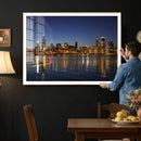 Chicago Wall Art Canvas Print - Chicago City Downtown Night by MyGreatCanvas | Canvas Wall Art Prints | Photo Prints & Wall Decor