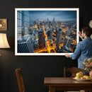 Chicago Wall Art Canvas Print - Chicago City Downtown Night by MyGreatCanvas | Canvas Wall Art Prints | Photo Prints & Wall Decor