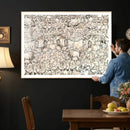 Abstract Bison Wall Art Canvas Print - Abstract Longhorn by MyGreatCanvas | Canvas Wall Art Prints | Photo Prints & Wall Decor