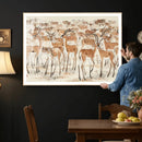 Gazelle Wall Art Canvas Print - Abstract Antelope Wall Art by MyGreatCanvas | Canvas Wall Art Prints | Photo Prints & Wall Decor