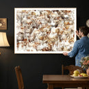 Farmhouse Bighorn Sheep Wall Art Canvas Print - Abstract by MyGreatCanvas | Canvas Wall Art Prints | Photo Prints & Wall Decor