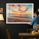 Sunset Beach Wall Art Canvas Print – Soft Coastal by MyGreatCanvas | Canvas Wall Art Prints | Photo Prints & Wall Decor