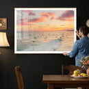 Sunset Beach Wall Art Canvas Print – Soft Coastal by MyGreatCanvas | Canvas Wall Art Prints | Photo Prints & Wall Decor