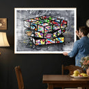 Graffiti Cube Abstract Street Art Wall Art Canvas Print by MyGreatCanvas | Canvas Wall Art Prints | Photo Prints & Wall Decor
