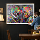 Graffiti Football Helmets Wall Art Canvas Print, Urban by MyGreatCanvas | Canvas Wall Art Prints | Photo Prints & Wall Decor