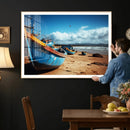 Fishing Boats Wall Art Canvas Print, Coastal Boat Beach by MyGreatCanvas | Canvas Wall Art Prints | Photo Prints & Wall Decor