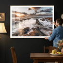 Rocky Coast Ocean Sunset Wall Art Canvas Print, Dramatic by MyGreatCanvas | Canvas Wall Art Prints | Photo Prints & Wall Decor