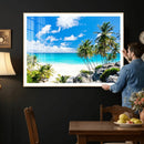 Tropical Beach Wall Art Canvas Print, Palm Tree Ocean by MyGreatCanvas | Canvas Wall Art Prints | Photo Prints & Wall Decor