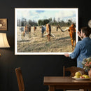Texas Longhorn Wall Art Canvas Print, Western Ranch Cattle by MyGreatCanvas | Canvas Wall Art Prints | Photo Prints & Wall Decor