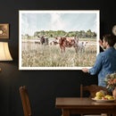 Texas Longhorn Cattle Wall Art Canvas Print, Rustic Ranch by MyGreatCanvas | Canvas Wall Art Prints | Photo Prints & Wall Decor