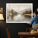 Abstract Landscape Wall Art Canvas Print, Modern Lake by MyGreatCanvas | Canvas Wall Art Prints | Photo Prints & Wall Decor