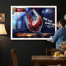 Red Wine Splash Abstract Wall Art Canvas Print, Modern Wine by MyGreatCanvas | Canvas Wall Art Prints | Photo Prints & Wall Decor